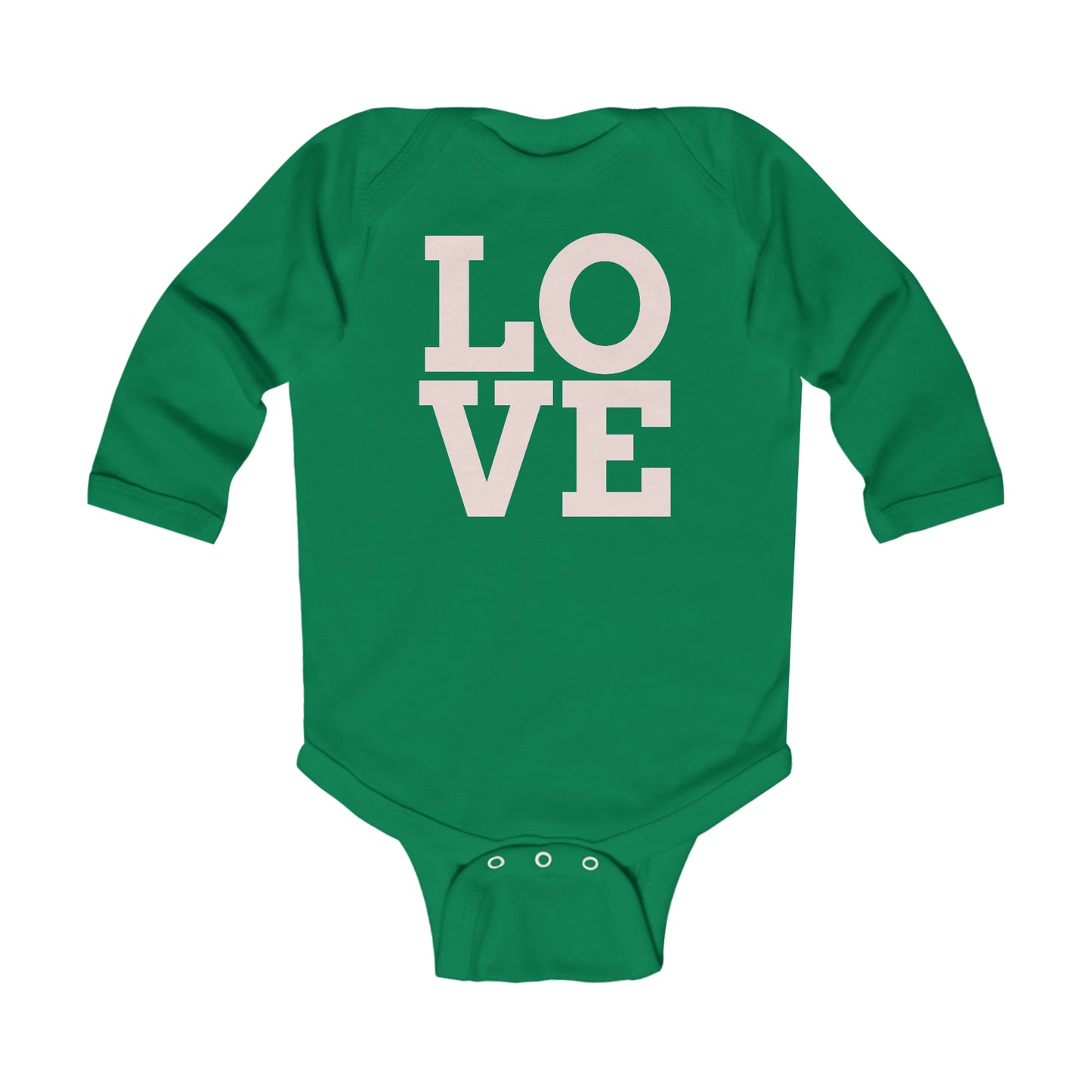 LOVE Infant Long Sleeve Bodysuit