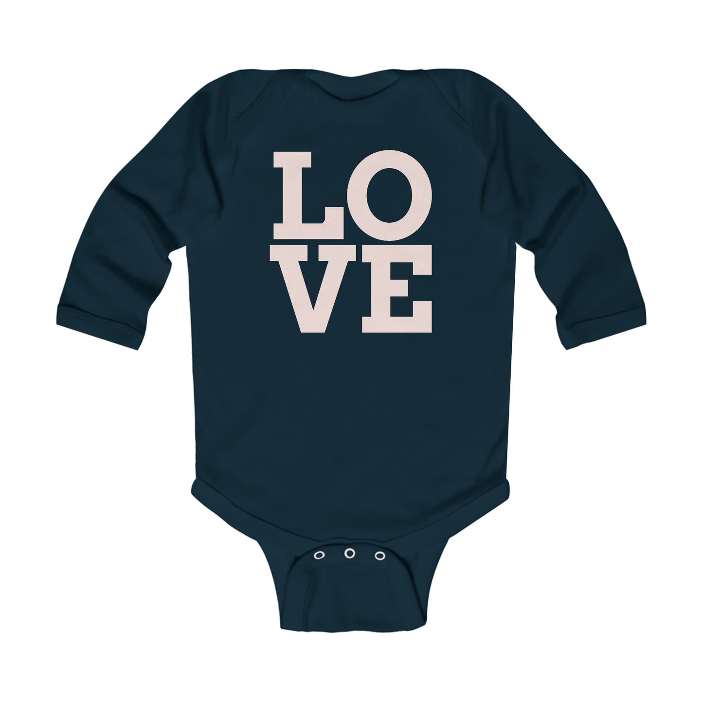 LOVE Infant Long Sleeve Bodysuit