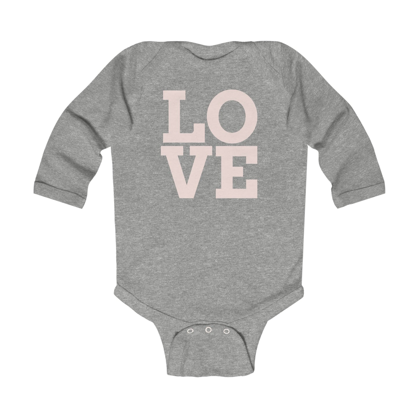 LOVE Infant Long Sleeve Bodysuit