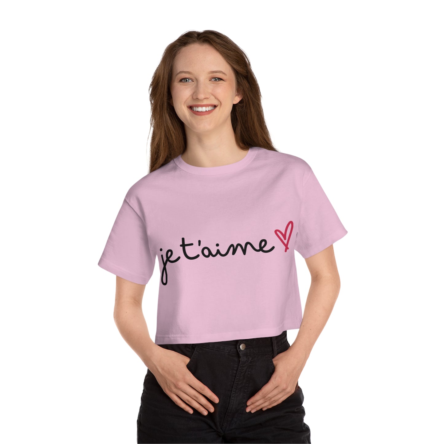 Jetaime' Champion Women's Heritage Cropped T-Shirt